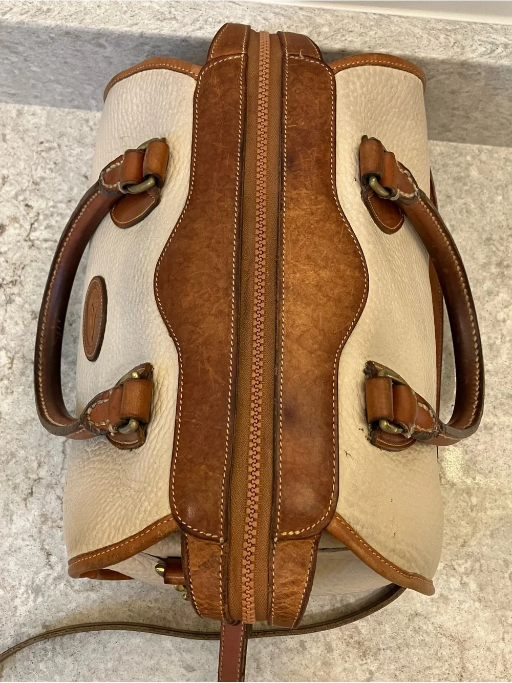 VINTAGE DOONEY & BOURKE ALL WEATHER LEATHER SATCHEL